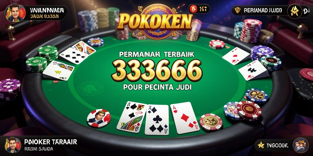 Tampilan gameplay Poker yang mendebarkan dari 333666.