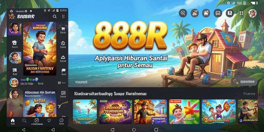 Tampilan gameplay <strong>888R</strong> yang menyenangkan dan penuh warna.