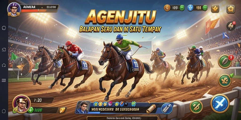 Gambaran gameplay seru dalam balapan AGENJITU.