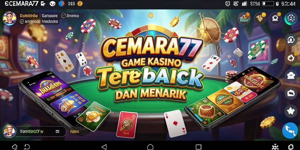 Tampilan gameplay menarik dari CEMARA77 dengan berbagai permainan Kasino.