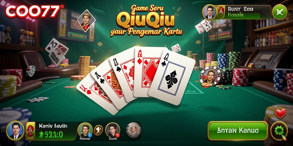 Screenshot menampilkan gameplay seru QiuQiu di COO77.