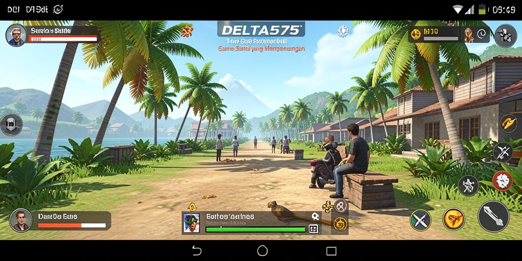 Tampilan gameplay DELTA575 yang menarik dan menyenangkan.