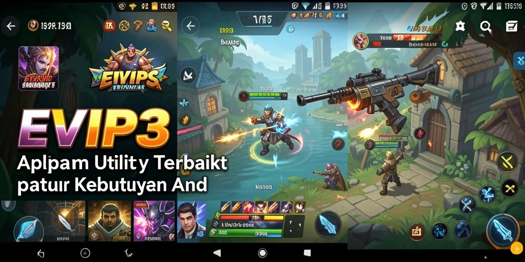 Tampilan antarmuka aplikasi EVIP3 yang sederhana dan intuitif.