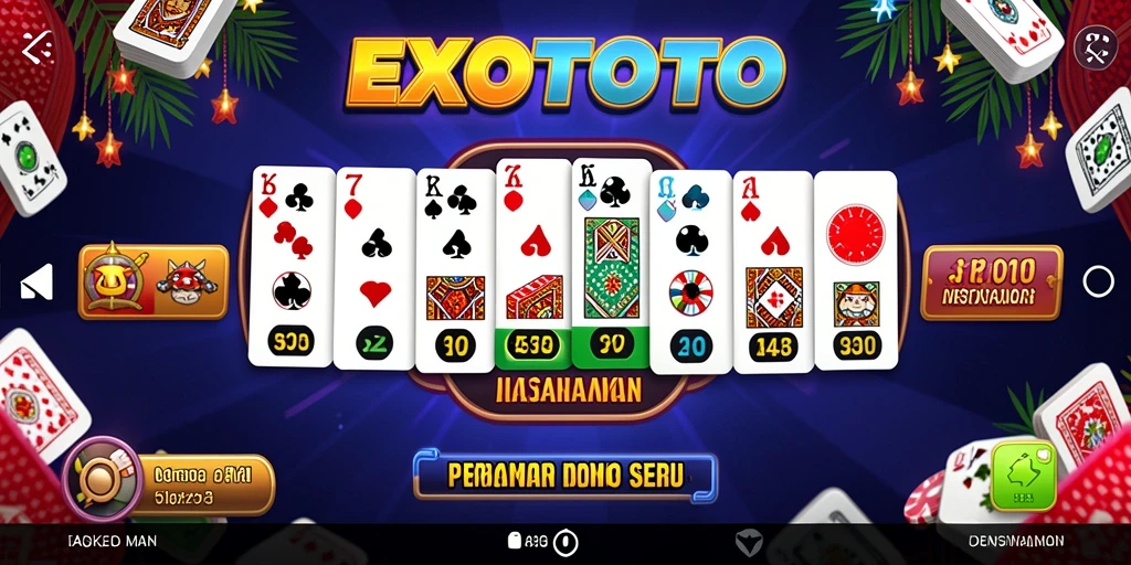 Tampilan gameplay Domino yang seru dan interaktif di EXOTOTO.