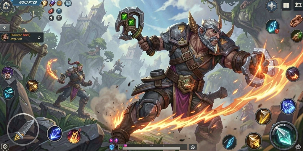 Screenshot gameplay ARPG GOCAP123 dengan aksi seru dan grafis menawan.
