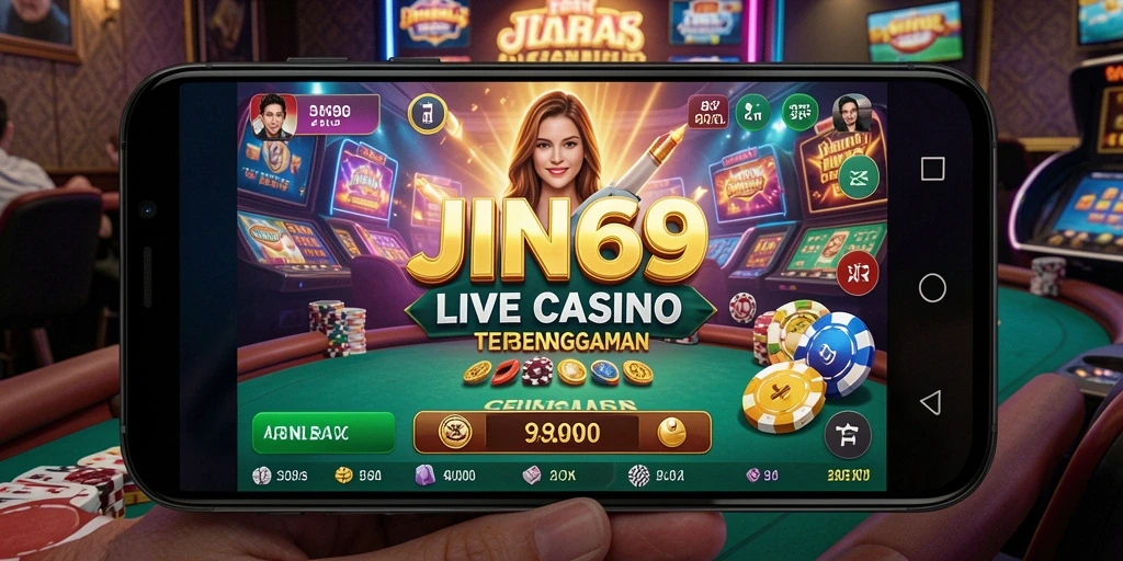 Screenshot JIN69 menampilkan dealer profesional dan permainan yang mendebarkan.