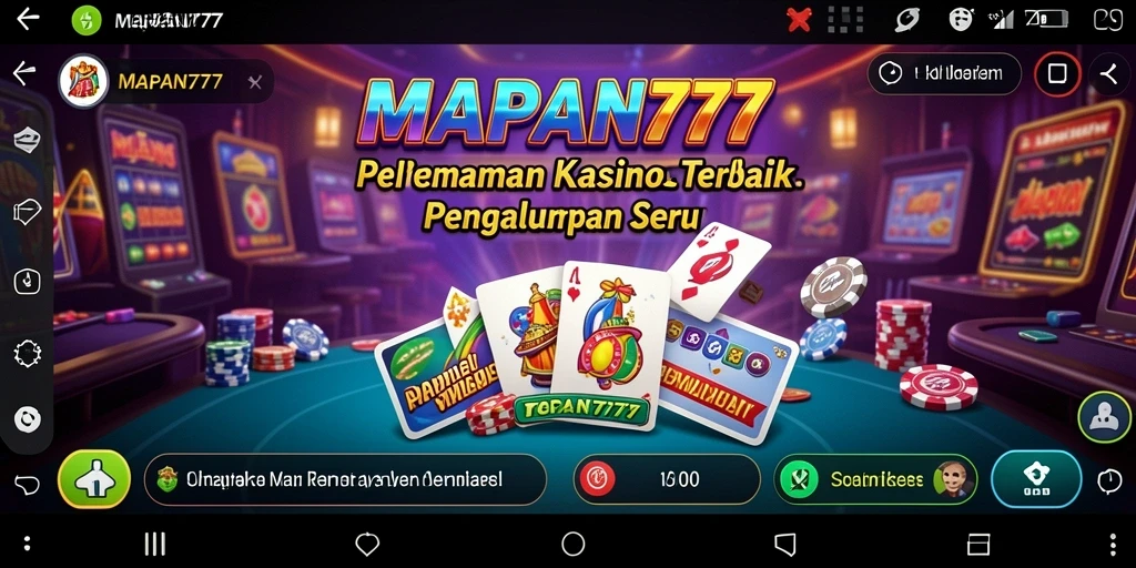 Tampilan gameplay seru dari MAPAN777 yang menampilkan kasino virtual.