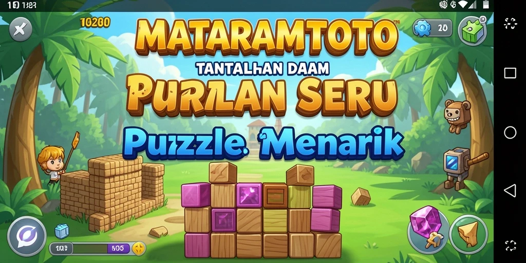 Screenshot gameplay MATARAMTOTO menampilkan tantangan puzzle yang menarik.