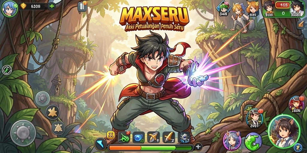 Gameplay seru dan grafis indah dalam MAXSERU.