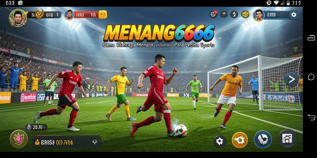 Tampilan gameplay <strong>MENANG666</strong> yang mendebarkan dengan aksi olahraga yang seru.