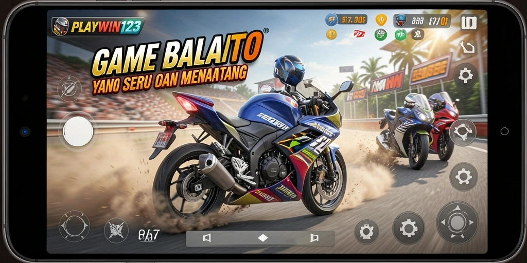 Tampilkan gameplay balap motor yang seru dan mendebarkan.