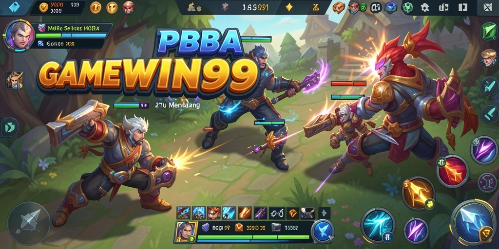 Tampilan gameplay seru dari PPWIN99 dalam pertandingan MOBA.