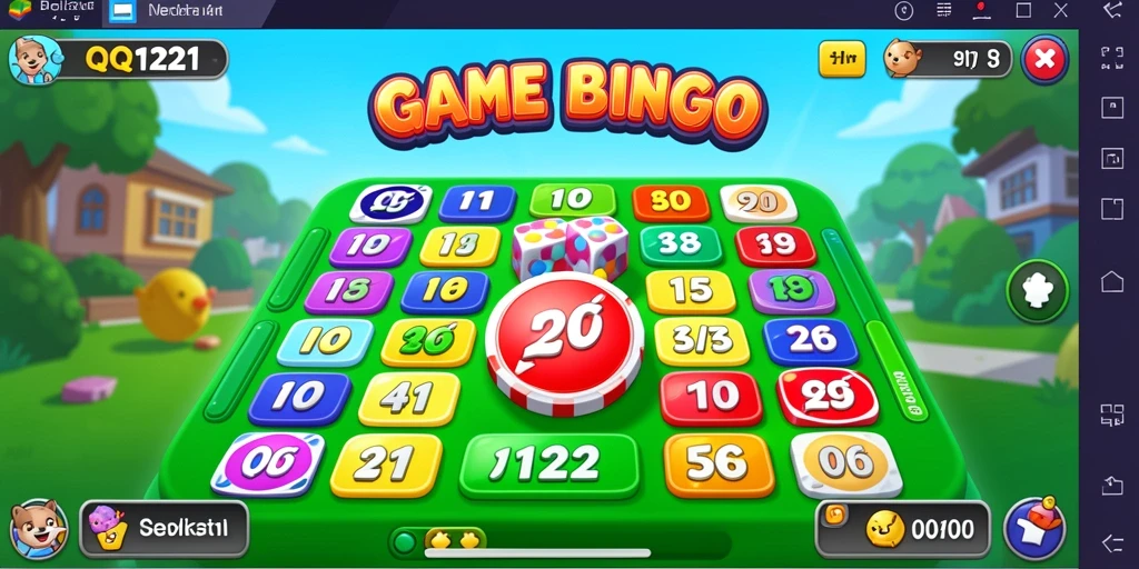 Gameplay asyik dan seru saat bermain Bingo di QQ1221.