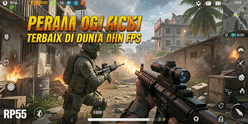Tampilan intens gameplay RP55 dengan aksi memukau.