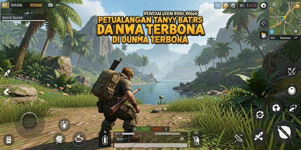 Tampilan gameplay menyajikan eksplorasi dunia terbuka yang luas.