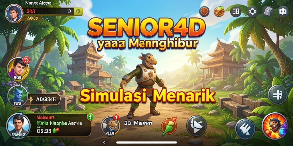 Tampilan gameplay SENIOR4D yang realistis dan menarik.