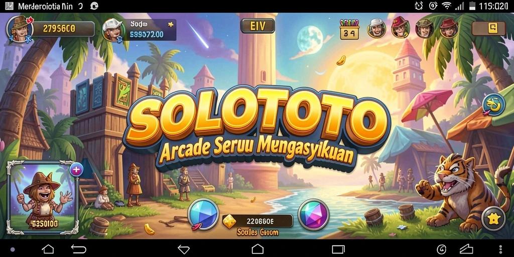 Gameplay seru dan menantang dari SOLOTOTO di layar.