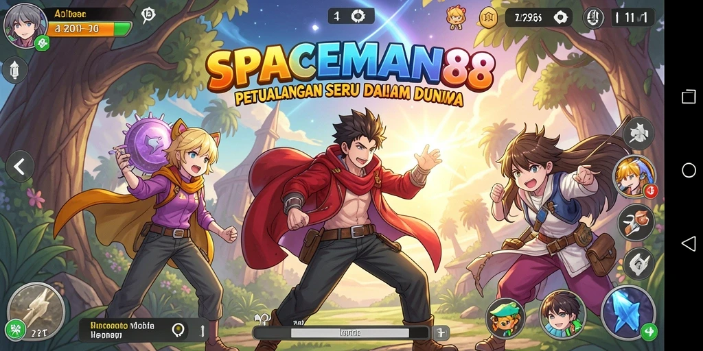 Gameplay menarik dalam SPACEMAN88 dengan karakter anime yang memukau.