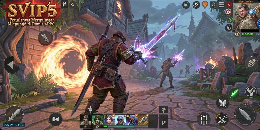 Screenshot gameplay <strong>SVIP5</strong> memperlihatkan aksi seru di dunia ARPG.