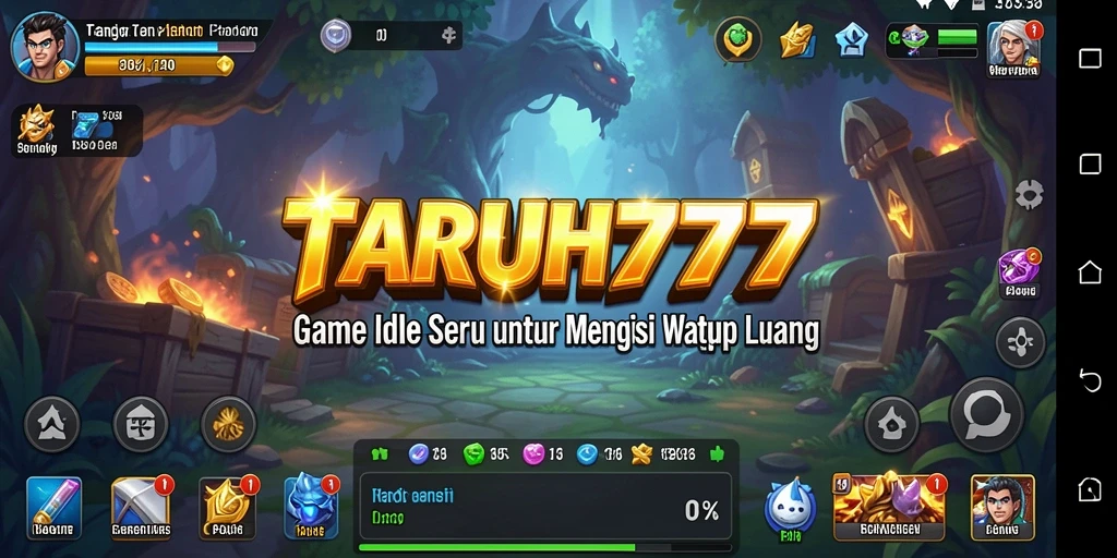 Screenshot utama TARUH777 menampilkan gameplay Idle yang menarik.