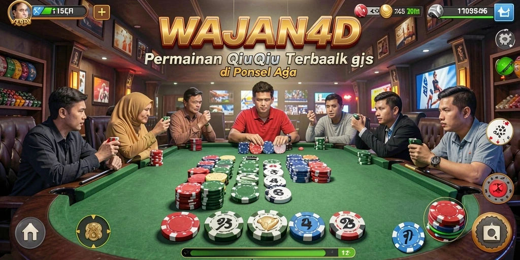 Tampilan gameplay seru dari WAJAN4D dengan fitur QiuQiu.