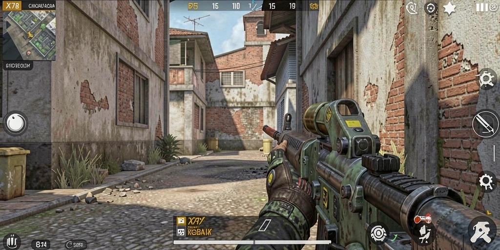 Tampilan gameplay X78 yang memikat dengan aksi tembak-menembak yang mendebarkan.